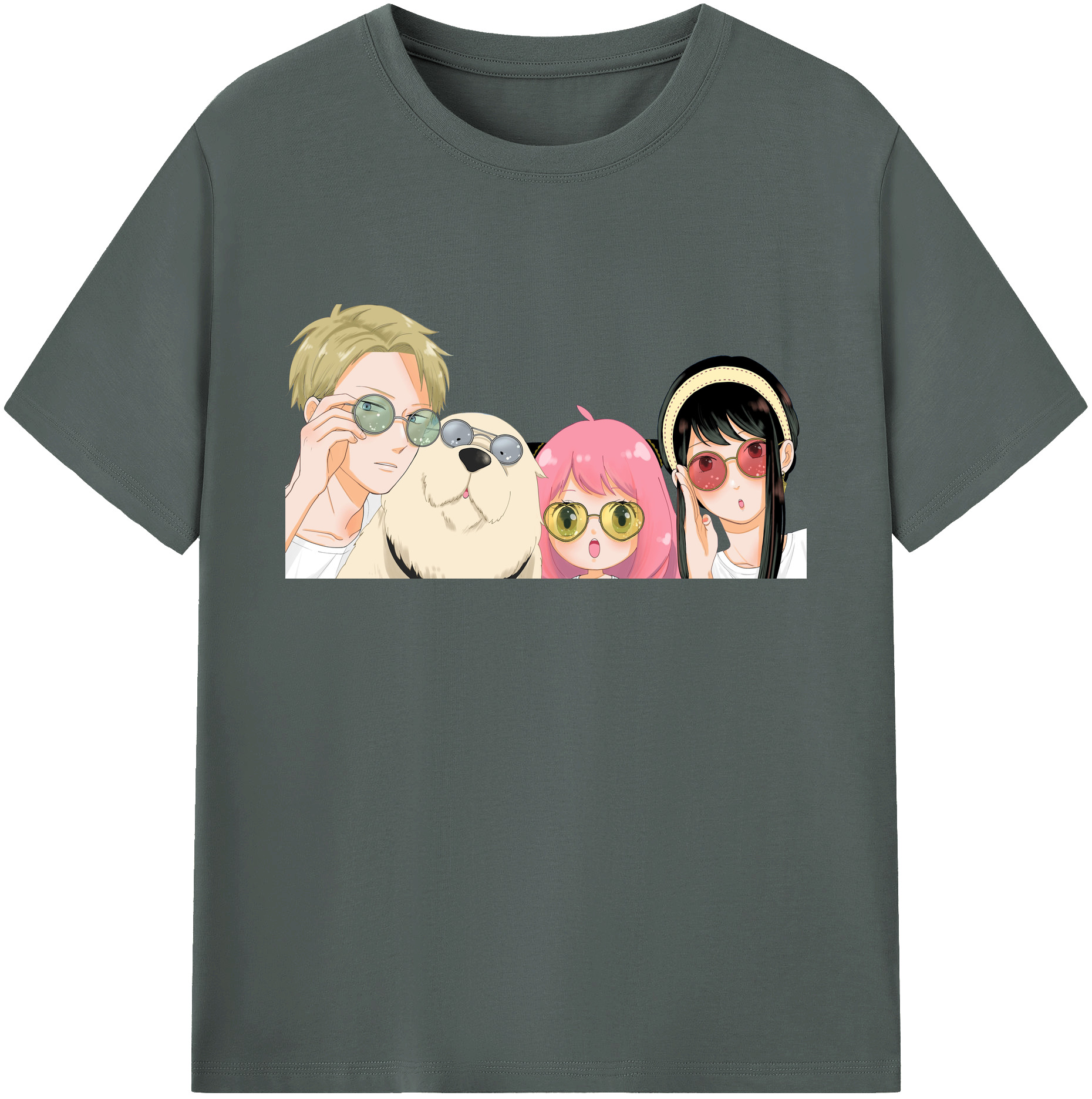 （画像用） SPY×FAMILY间谍家家酒 綿100％ メンズ半袖Tシャツ｜肌触りやわらか＆通気性